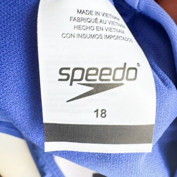 Speedo Blue Halter neck Swimsuit 18 - Picture 7 of 7